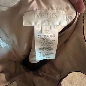 Bridesmaids David’s Bridal dress - maroon